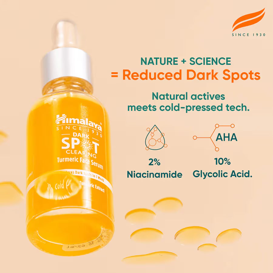 Himalaya Dark Spot Clearing Turmeric Face Serum | Brightening & Spot Care