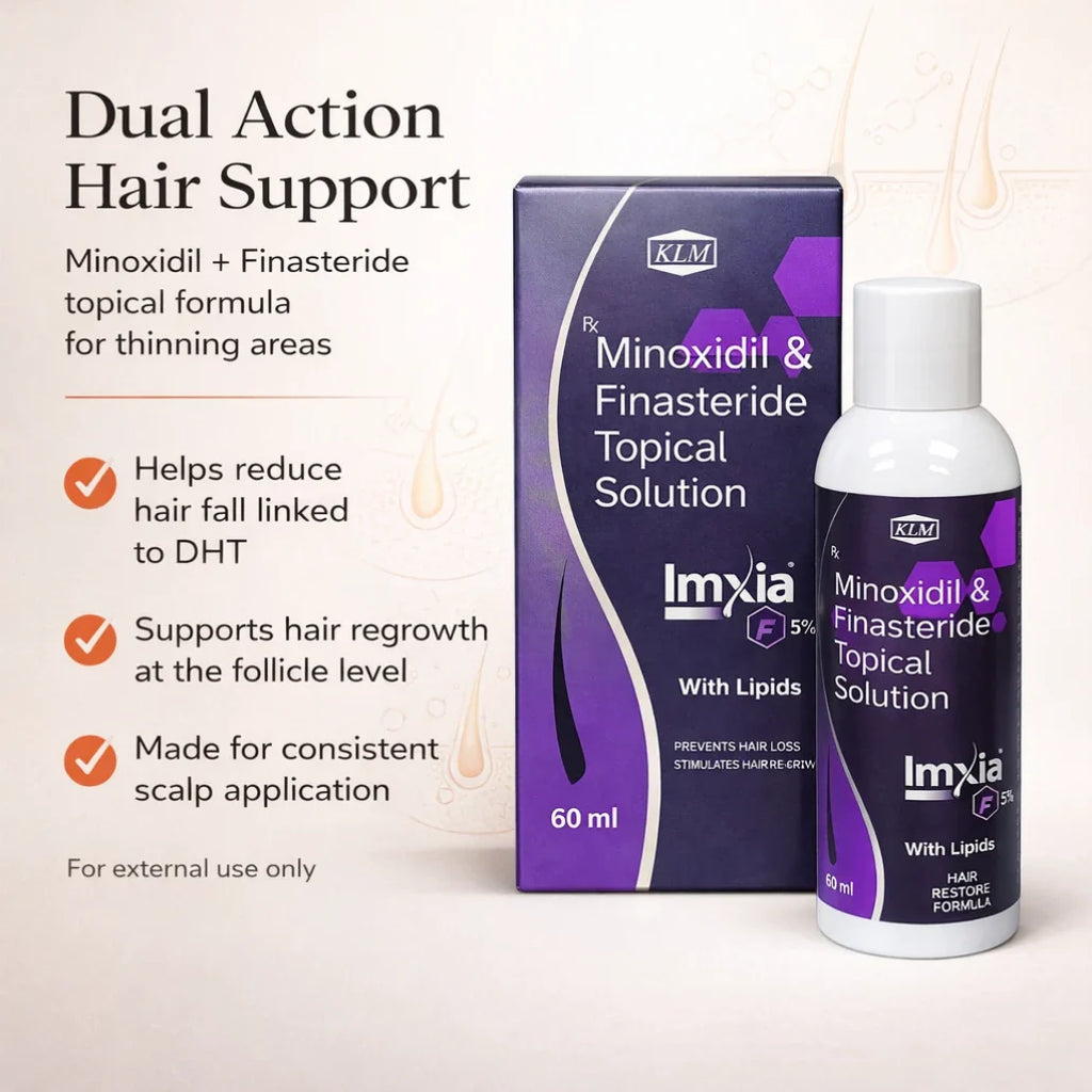 Minoxidil and Finasteride Topical Solution 5% 60ml for Hair Loss