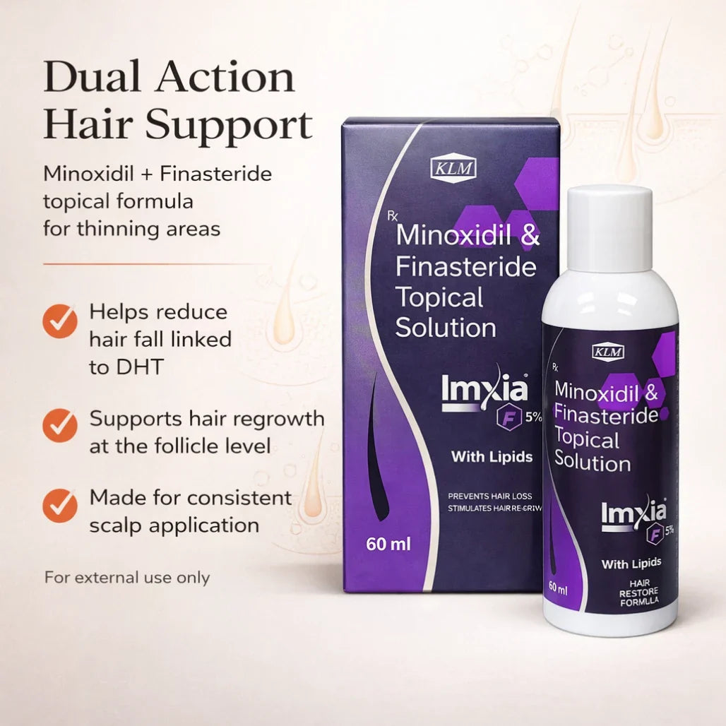 Minoxidil and Finasteride Topical Solution 5% 60ml for Hair Loss