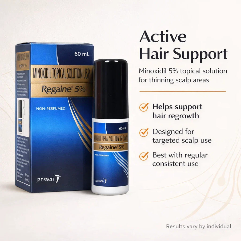 Regaine 5% Minoxidil Topical Solution USP 60ml for Hair Loss