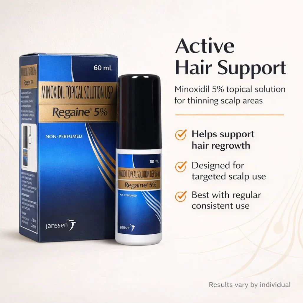 Regaine 5% Minoxidil Topical Solution USP 60ml for Hair Loss