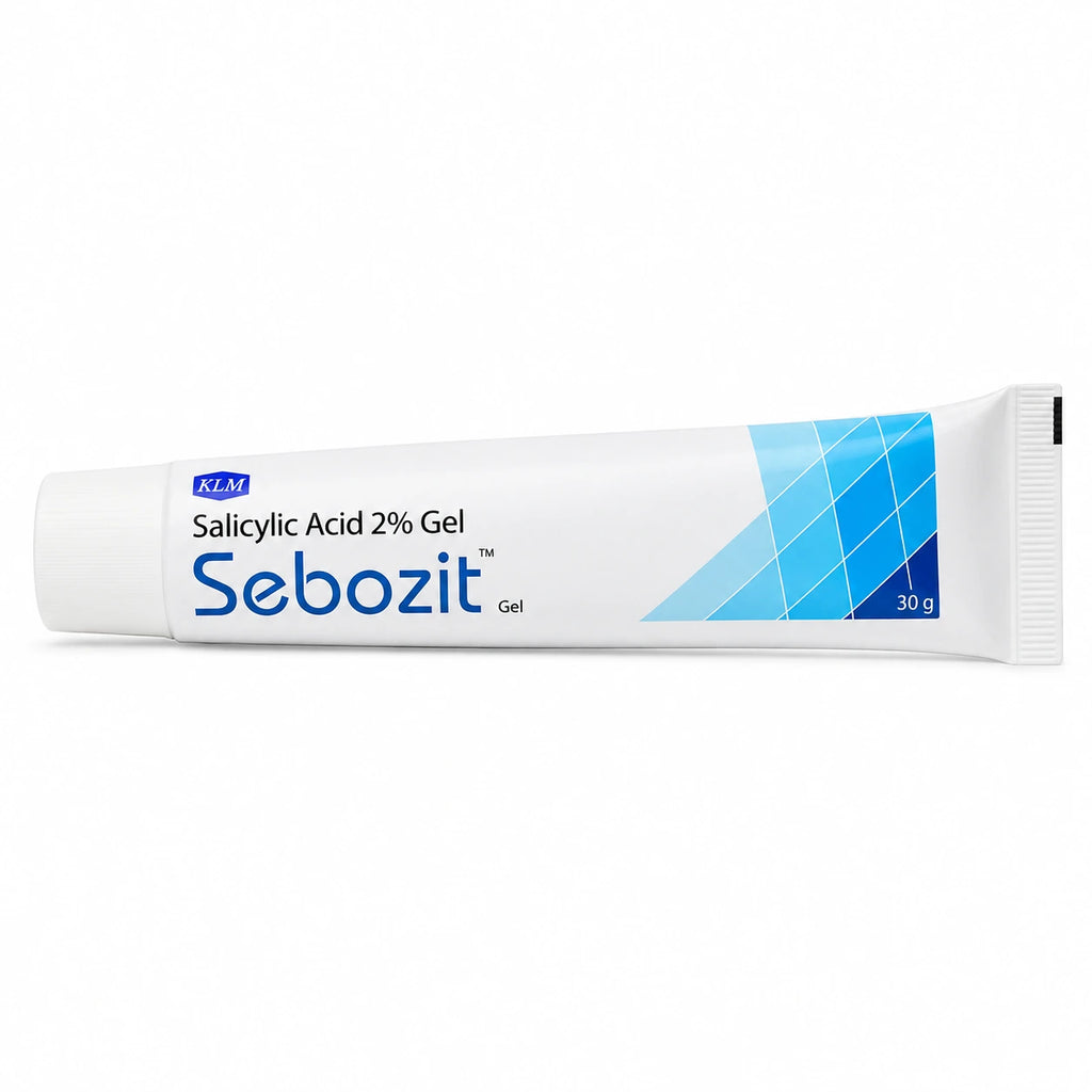 Sebozit Salicylic Acid 2% Gel 30g tube for oily and acne-prone skin