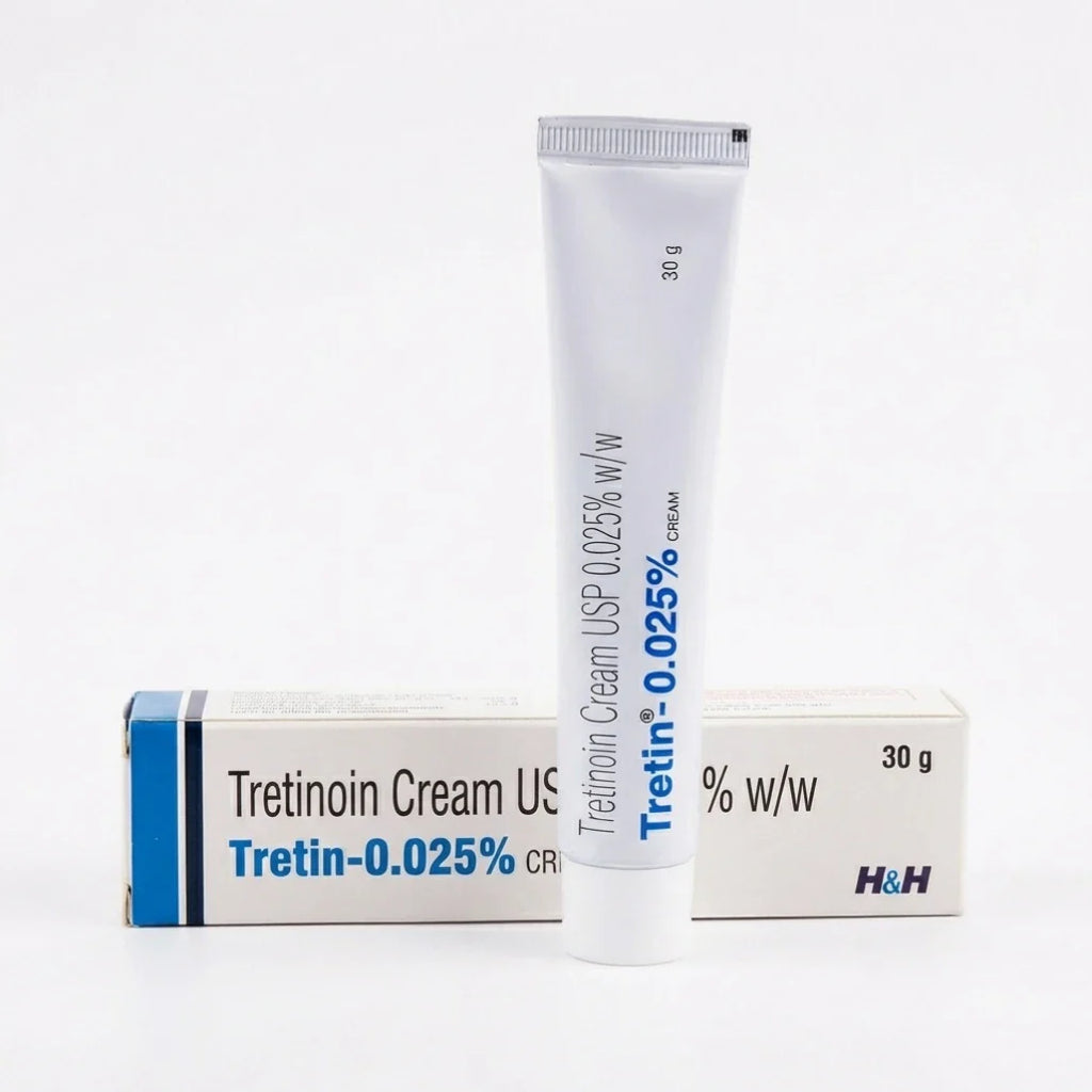 Tretinoin Cream 0.025%, Tretiheal 20g &amp; Tretin 30g for Dark Spots