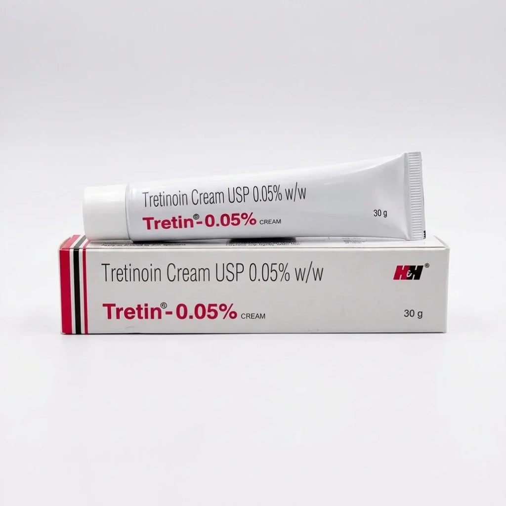 Tretinoin Cream 0.05%, Tretiheal 20g &amp; Tretin 30g for Acne &amp; Wrinkles