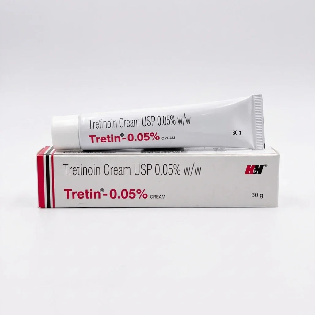 Tretinoin Cream 0.05%, Tretiheal 20g &amp; Tretin 30g for Acne &amp; Wrinkles
