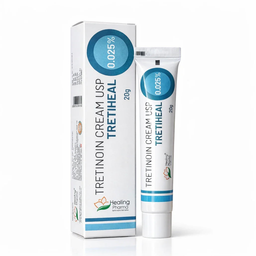 Tretinoin Cream 0.025%, Tretiheal 20g &amp; Tretin 30g for Dark Spots