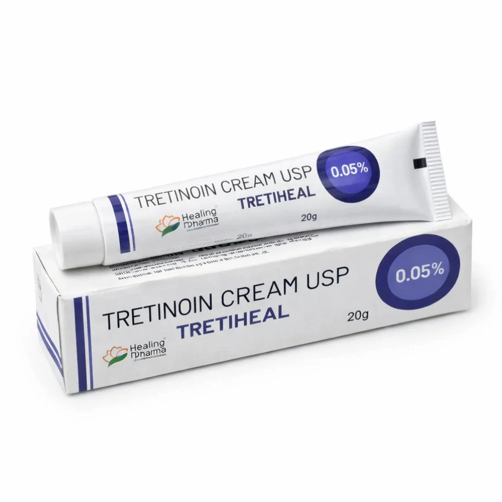Tretinoin Cream 0.05%, Tretiheal 20g &amp; Tretin 30g for Acne &amp; Wrinkles